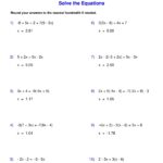Mastering Equations With Variables On Both Sides A Comprehensive Worksheet Guide