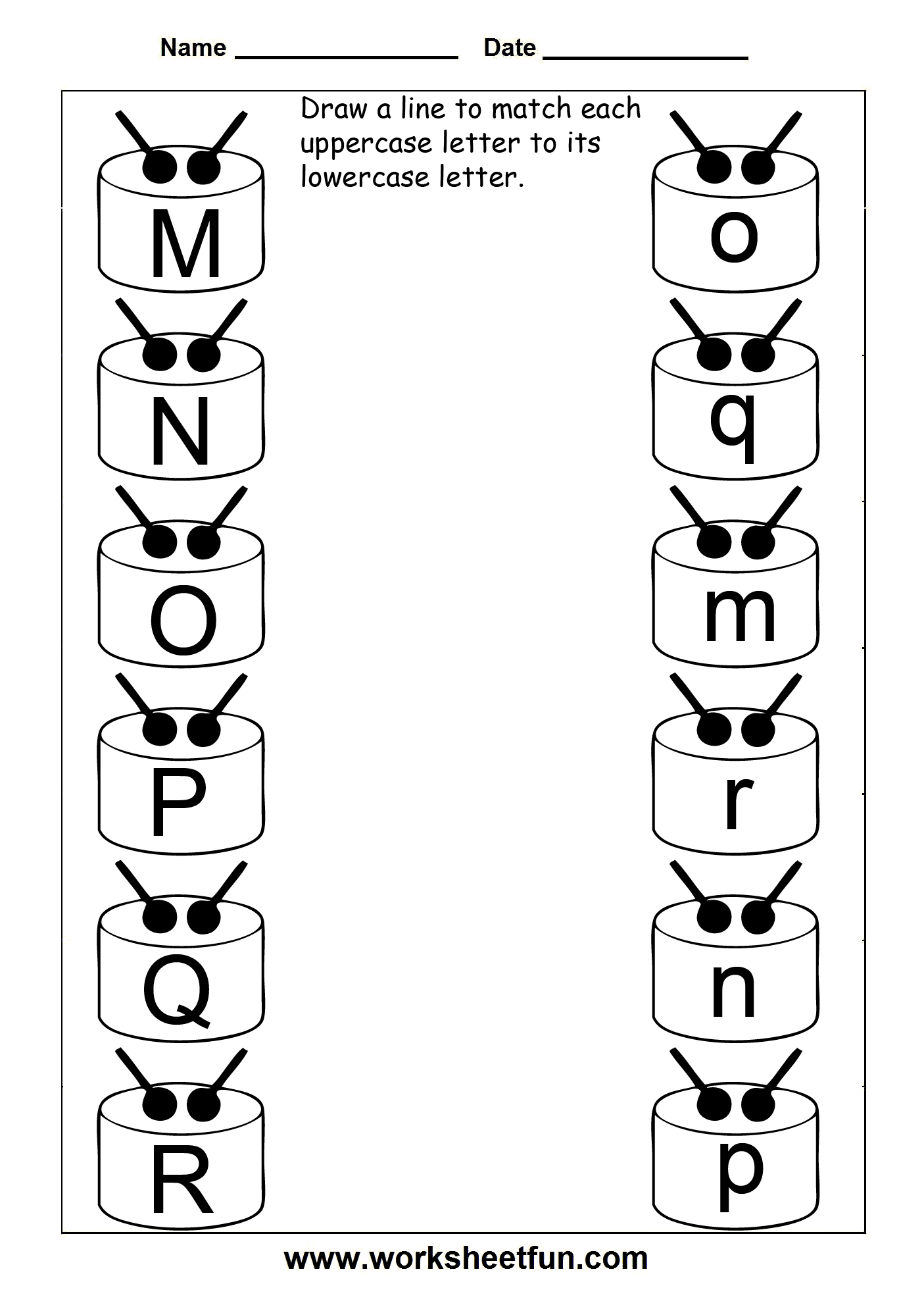 Match Uppercase And Lowercase Letters 13 Worksheets FREE Printable Worksheets Worksheetfun Matching Upper And Lower Case Letters
