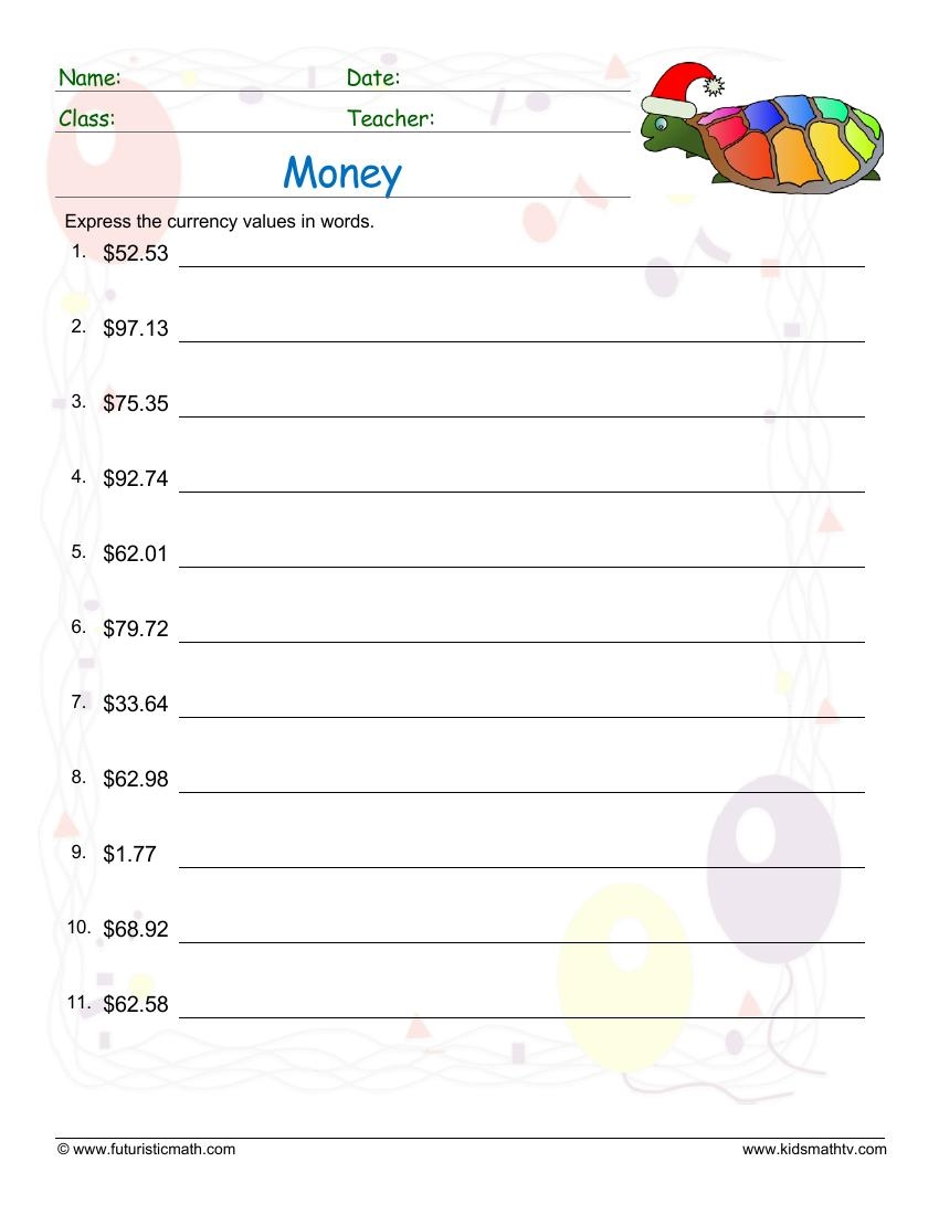 Money And Consumer Math Worksheets Pdf Math Champions Counting Money Worksheets