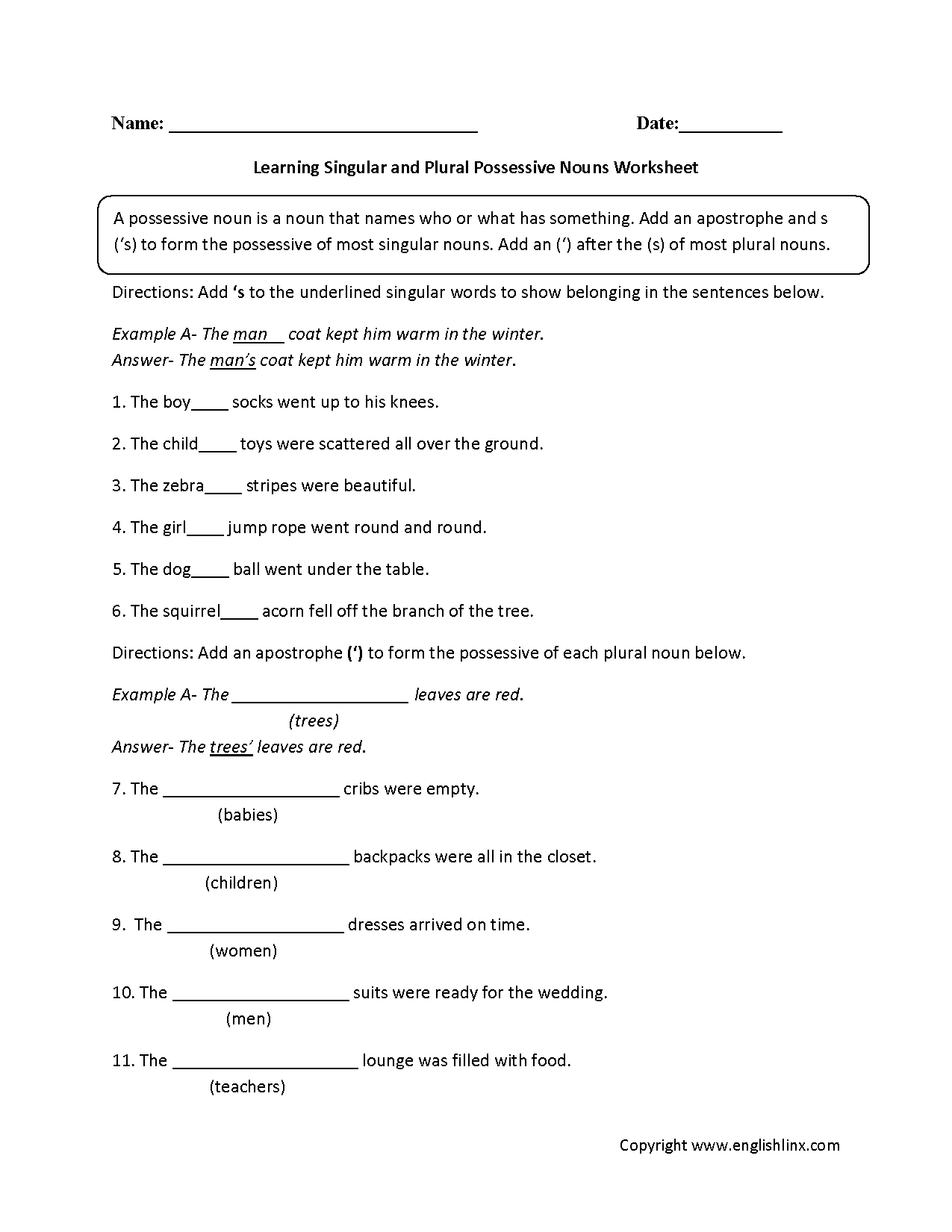 Nouns Worksheets Possessive Nouns Worksheets Nouns Worksheets Possessive Nouns Worksheets