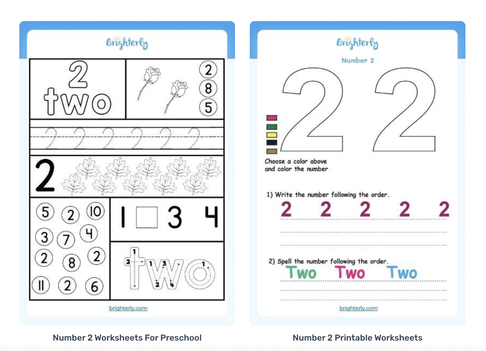 Number 2 Worksheets Number 2 Worksheets