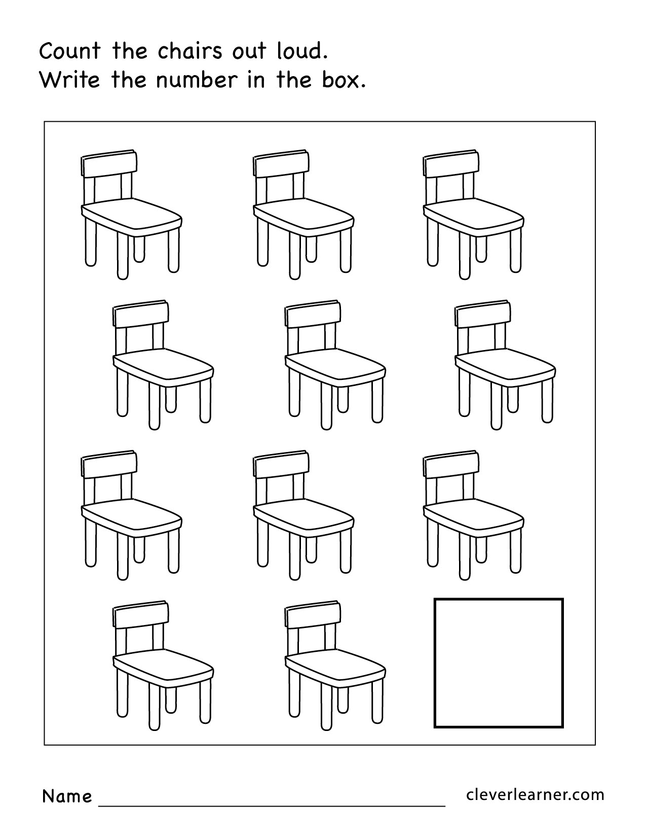 Number Eleven Writing Counting And Identification Printable Worksheets For Children Number Eleven Writing Counting And Identification Printable Worksheets For Children