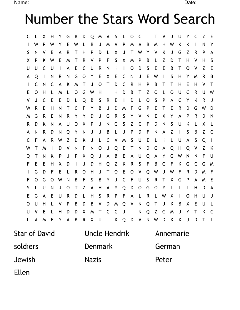 Free Number The Stars Worksheet For Teachers Download Free Number The Stars Worksheet For Teachers Png Images Free Worksheets On Clipart Library