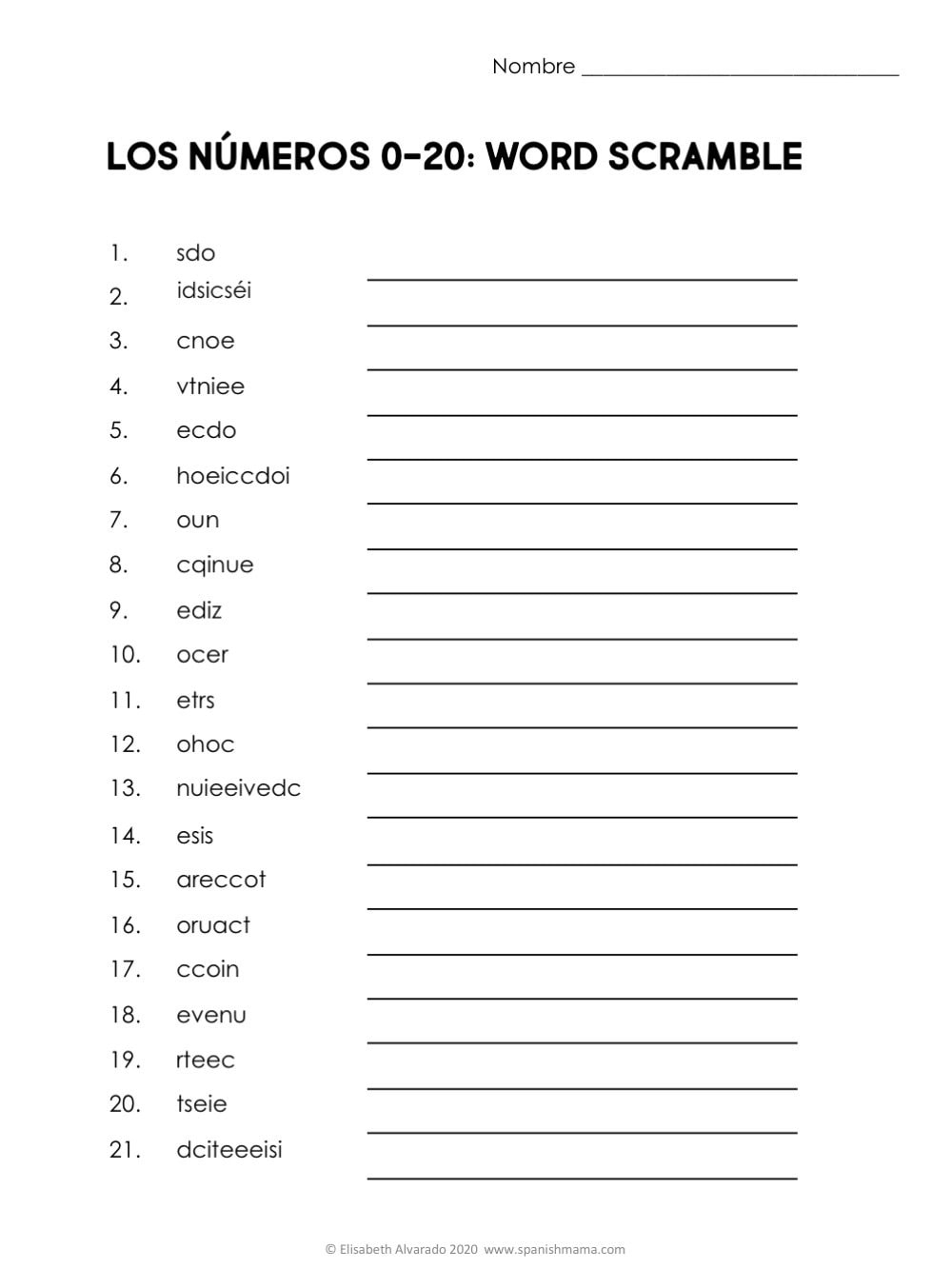Numbers Worksheet Numbers 1 100 KS3 Spanish Teaching Resource Teachit