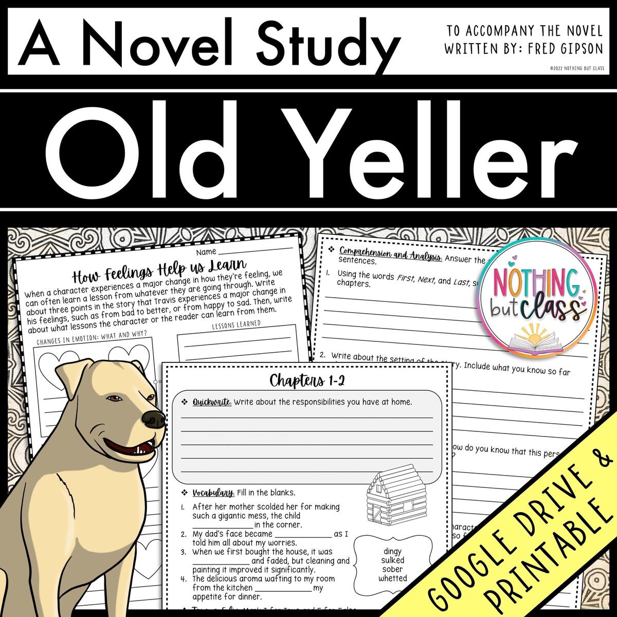 Old Yeller Novel Study Unit Literature Guide Comprehension Worksheets ELA Homeschool Reading Activities Unit Study Printables Etsy Old Yeller Novel Study Unit Literature Guide Comprehension Worksheets ELA Homeschool Reading Activities Unit Study Printables Etsy