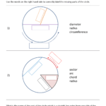 Parts Of A Circle Worksheet