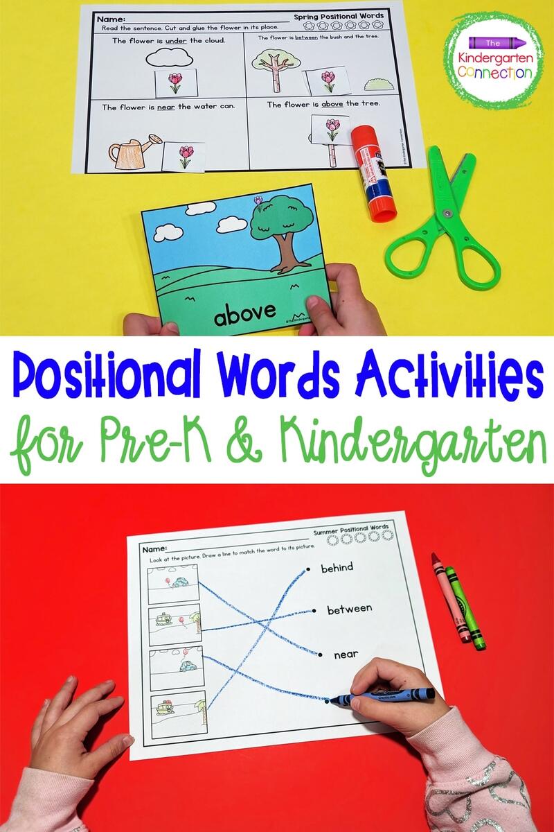 Positional Words Activities For Pre K Kindergarten Positional Words Activities For Pre K Kindergarten