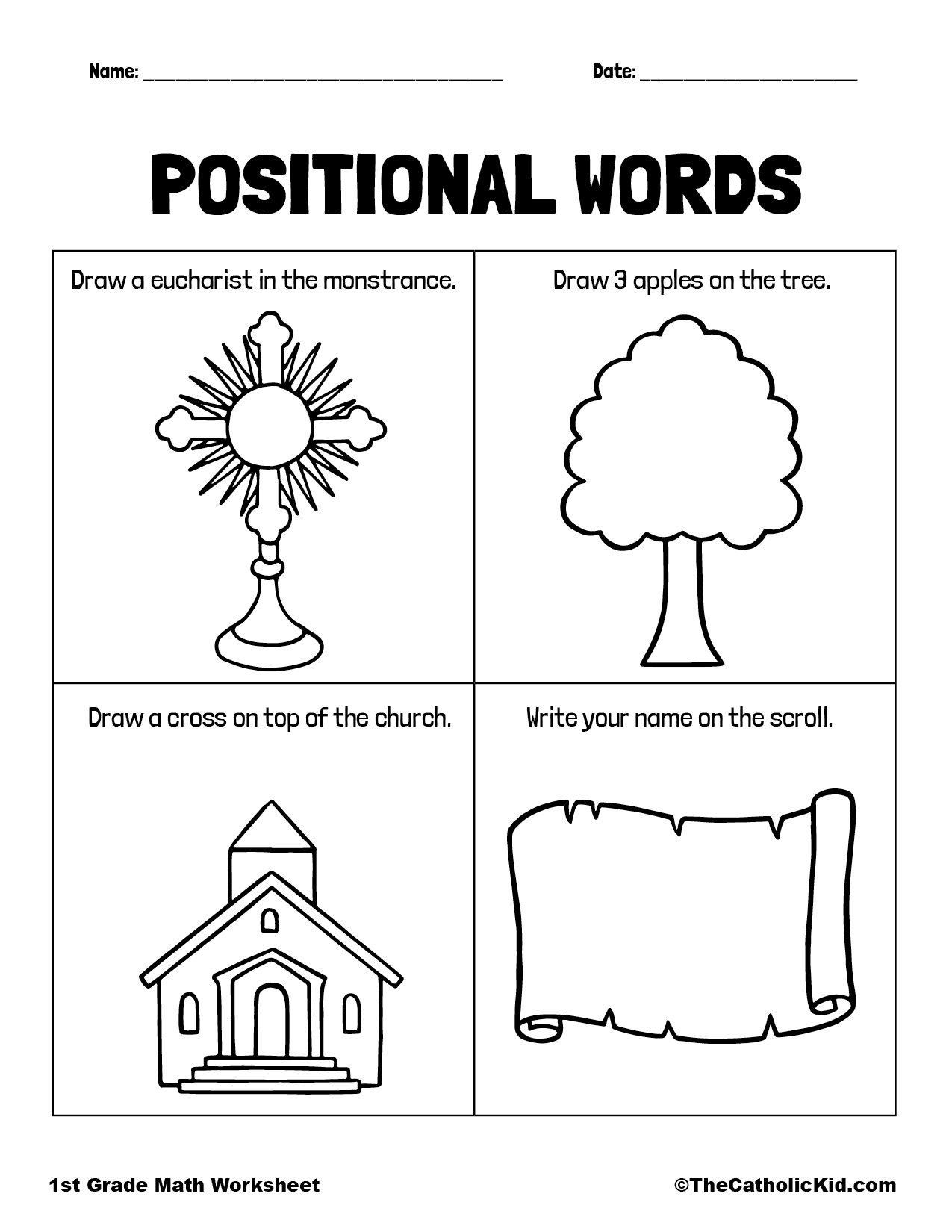 Positional Words Worksheet TheCatholicKid Worksheets Library Positional Words Worksheet TheCatholicKid Worksheets Library