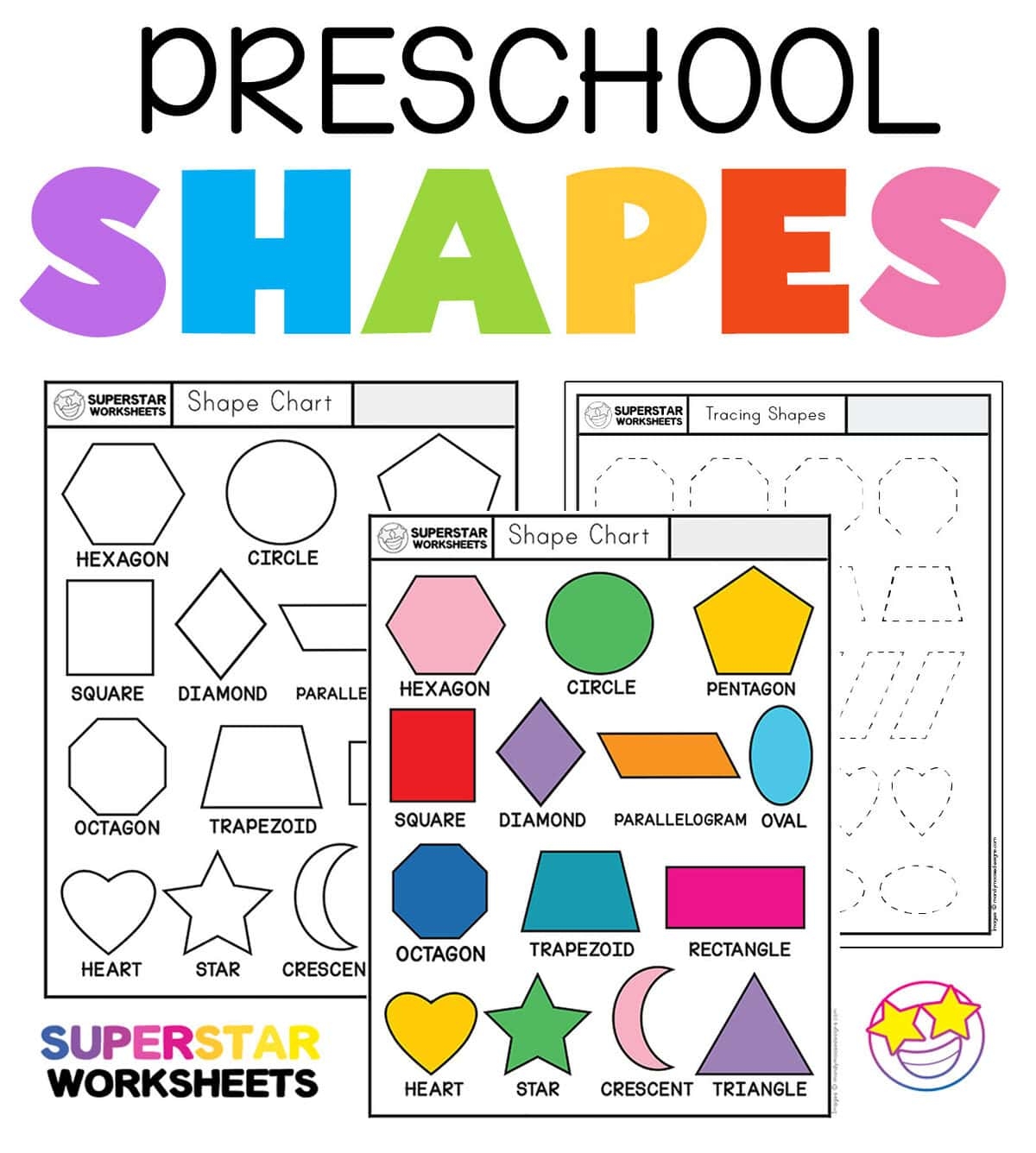 Preschool Shapes Worksheets Superstar Worksheets Shapes Worksheets For Preschool Free Printables Mary Martha Mama