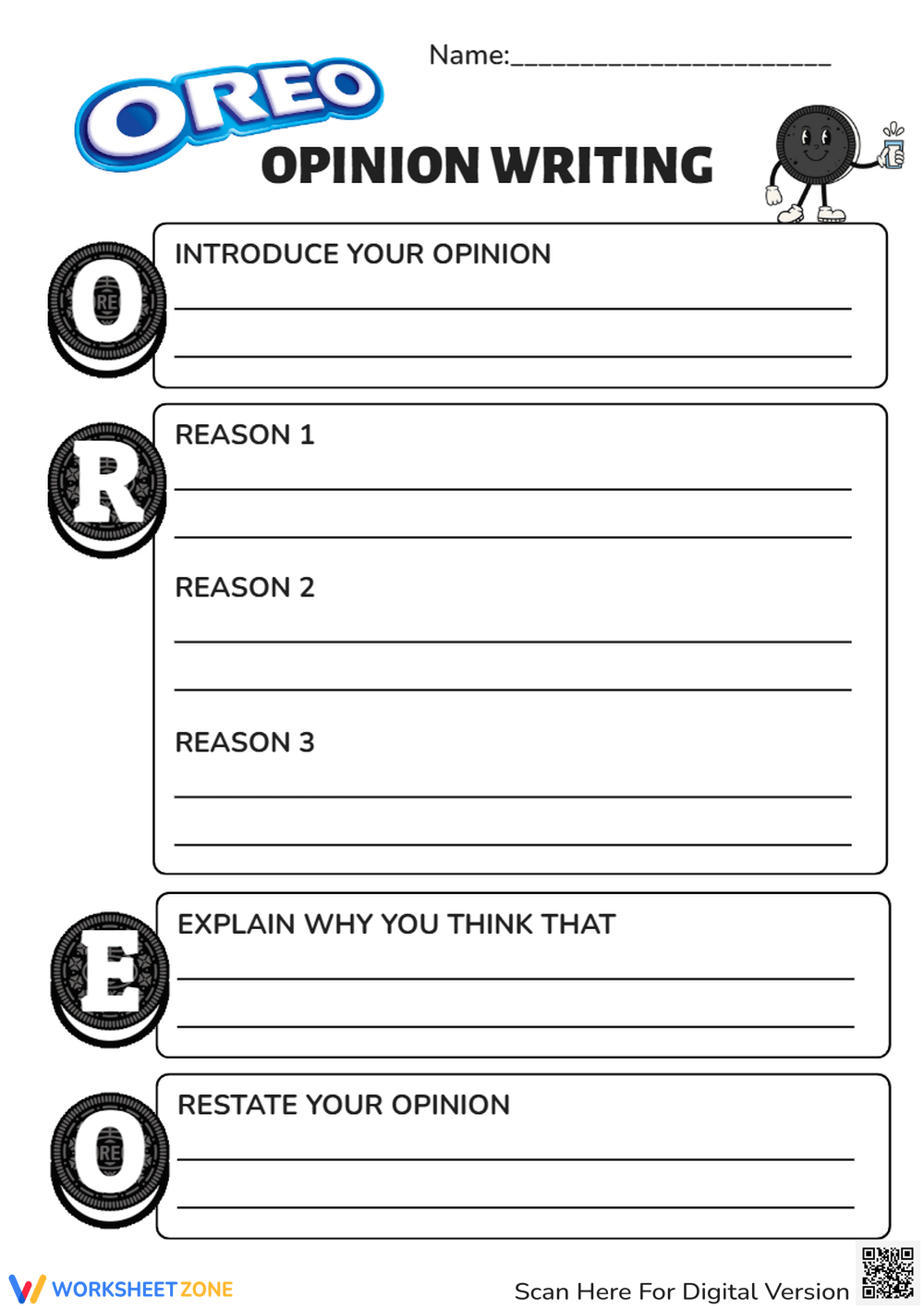 Printable 5th Grade Opinion Writing Worksheets