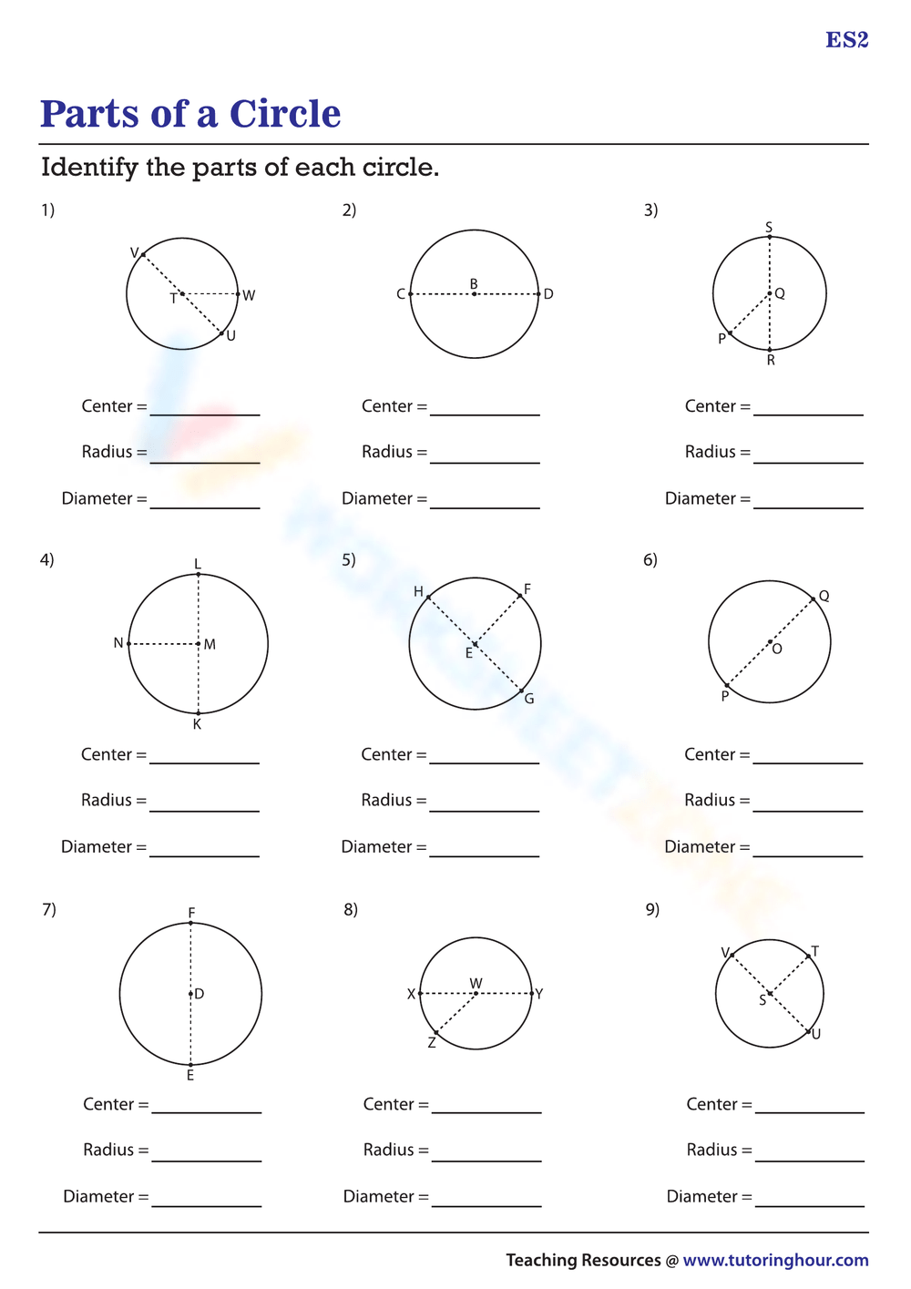 Printable 6th Grade Circles Worksheets Download Printable 6th Grade Circles Worksheets Download