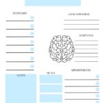 Printable Brain Injury Daily Planner Etsy