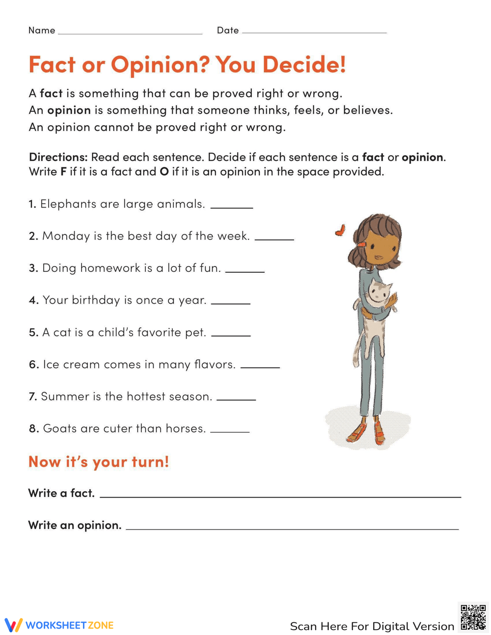 Printable Fact Vs Opinion Worksheets Printable Fact Vs Opinion Worksheets