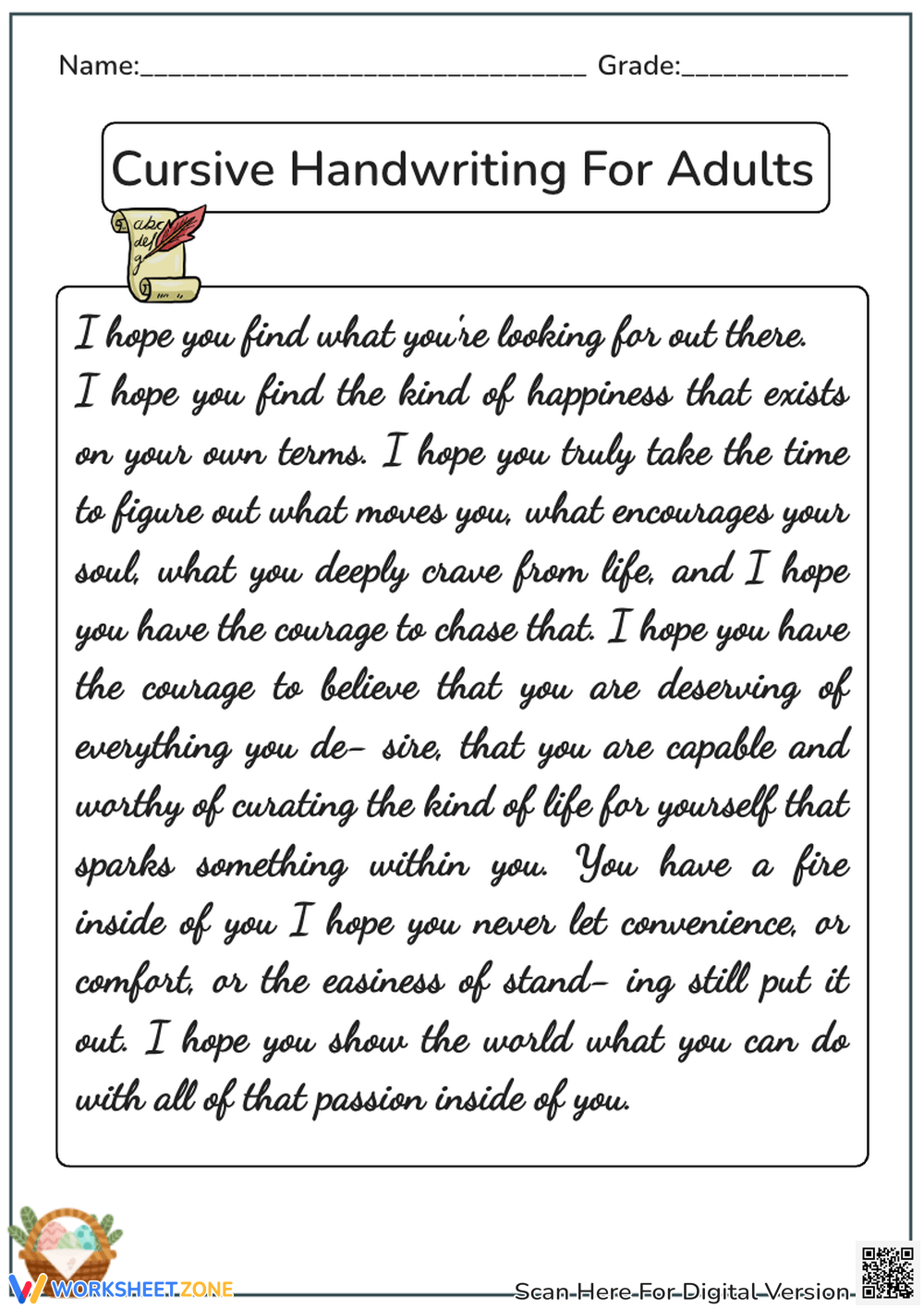 Printable Paragraph Worksheets Download Free Printable Cursive Sentences Worksheets