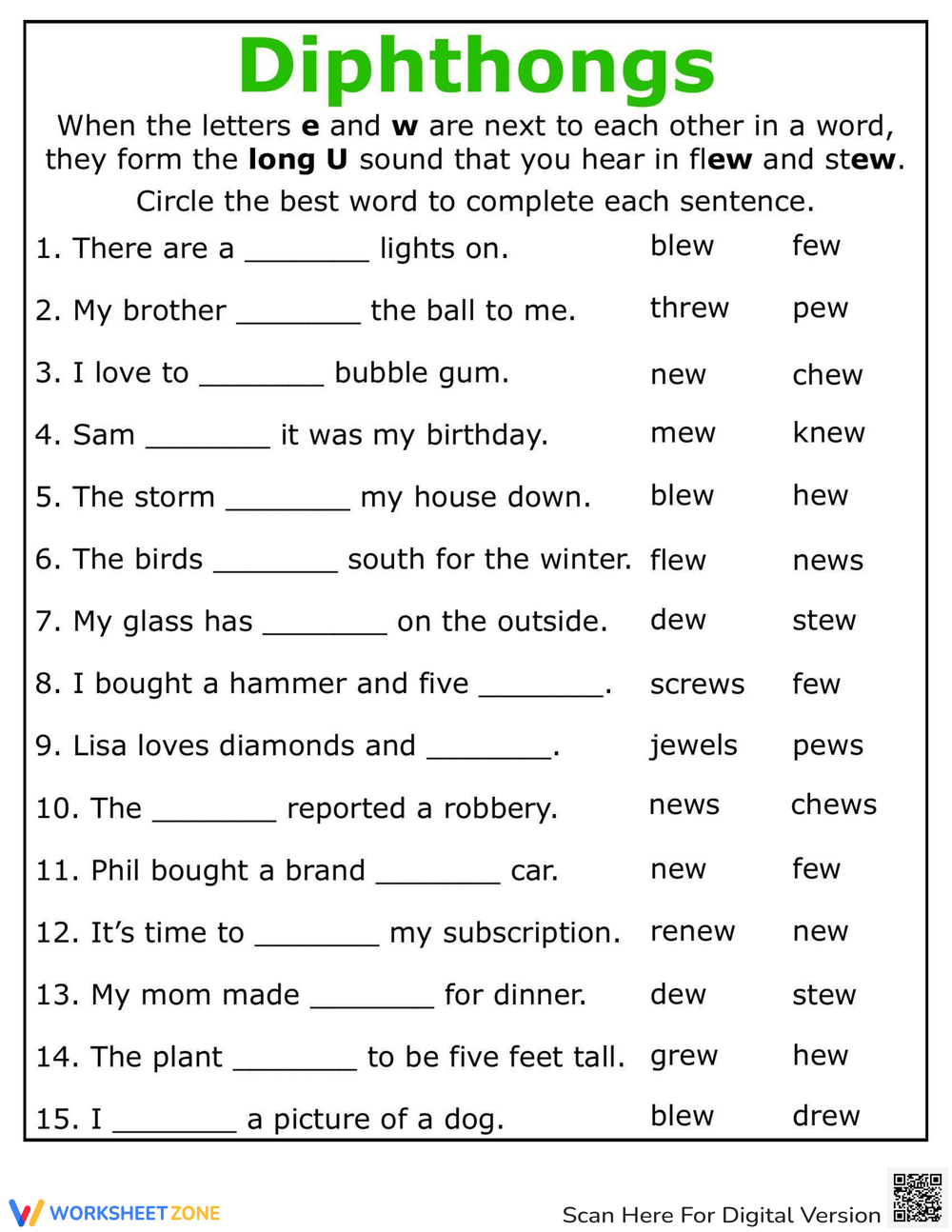 Printable Vowel Digraphs Worksheets Vowel Teams Worksheets