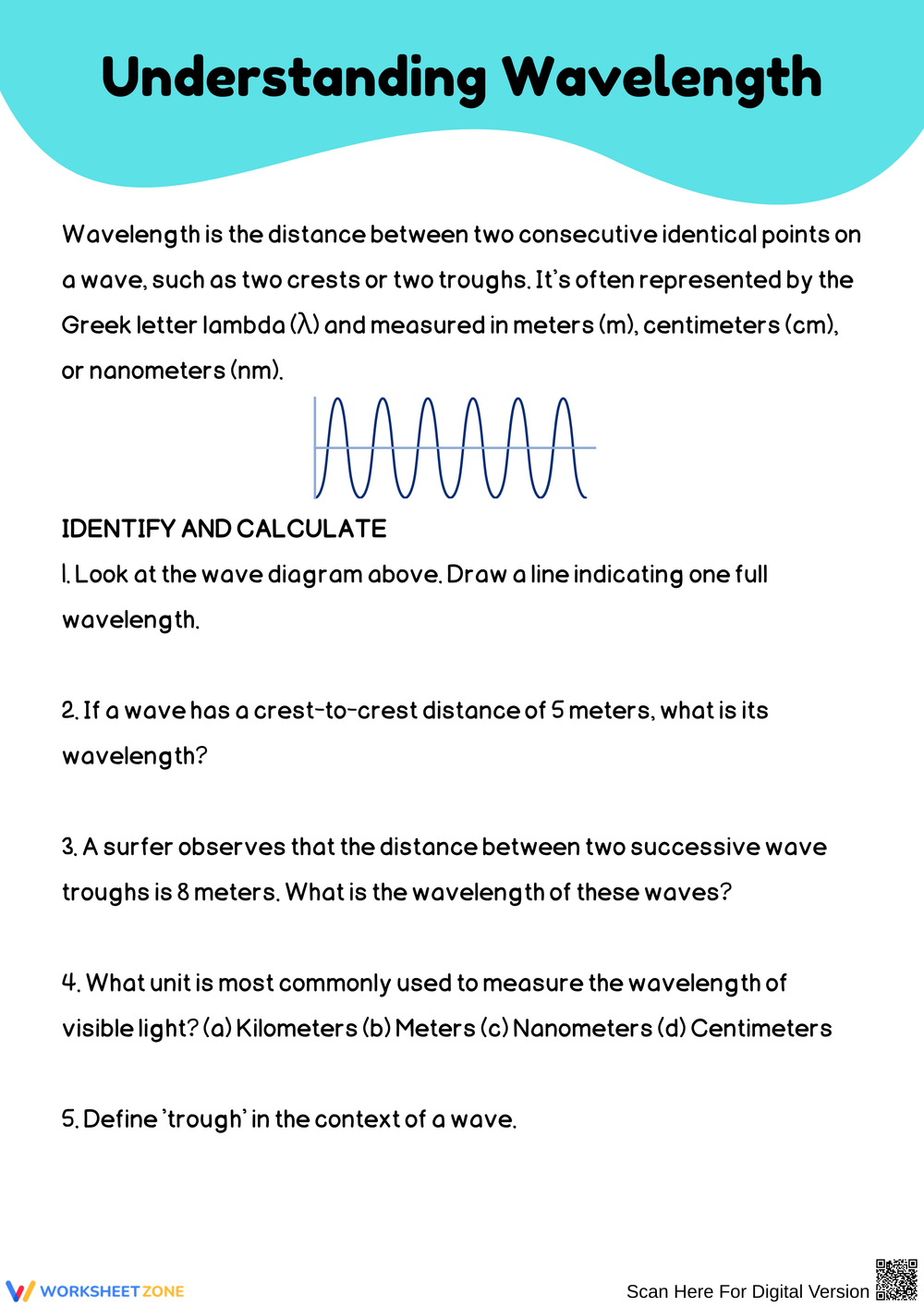 Printable Waves Worksheets Download