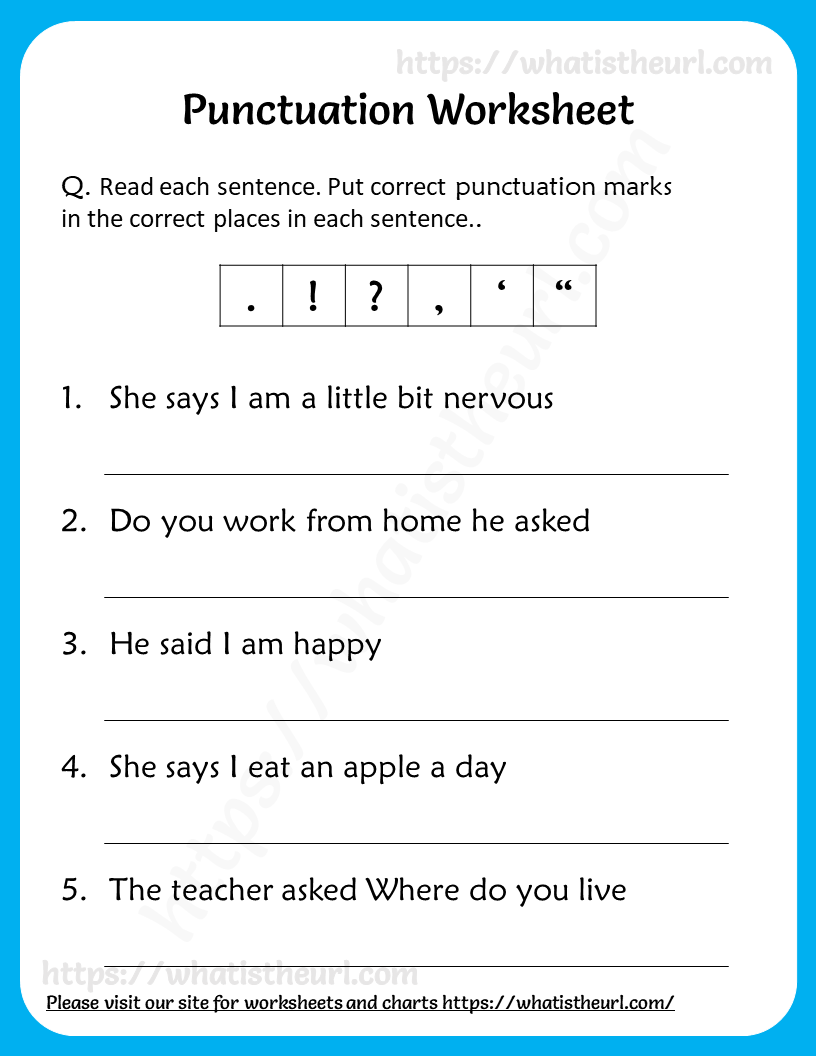 Punctuation Worksheets Master The Art Of Proper Punctuation Punctuation Worksheets Master The Art Of Proper Punctuation