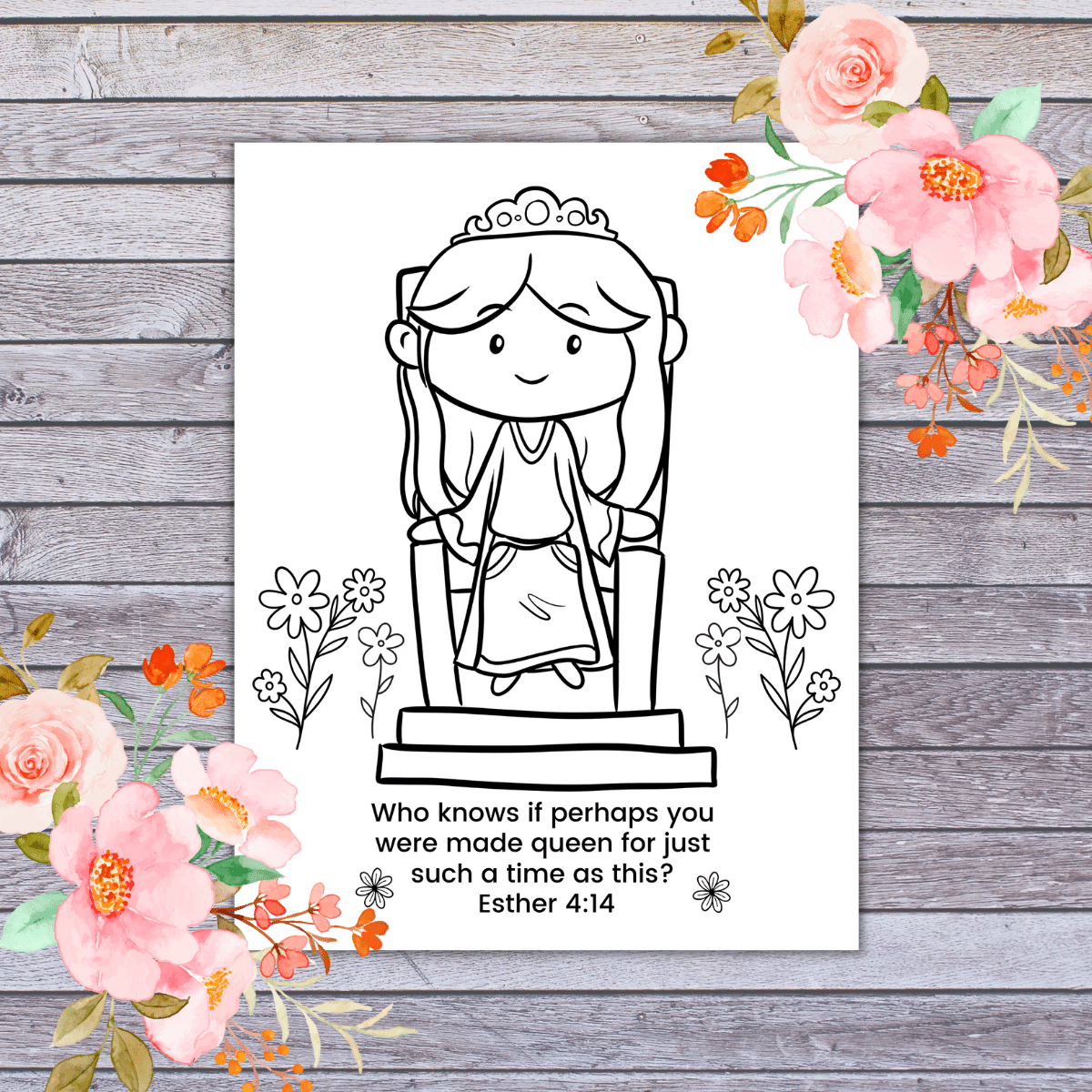 Queen Esther Coloring Page Free Printable Story Of Esther Coloring Page
