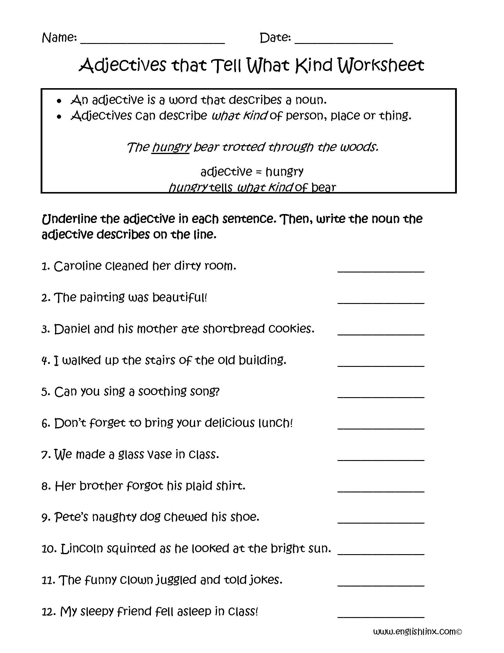 Comparison Of Adjectives Interactive Worksheet For Grade 6 Live Worksheets Library
