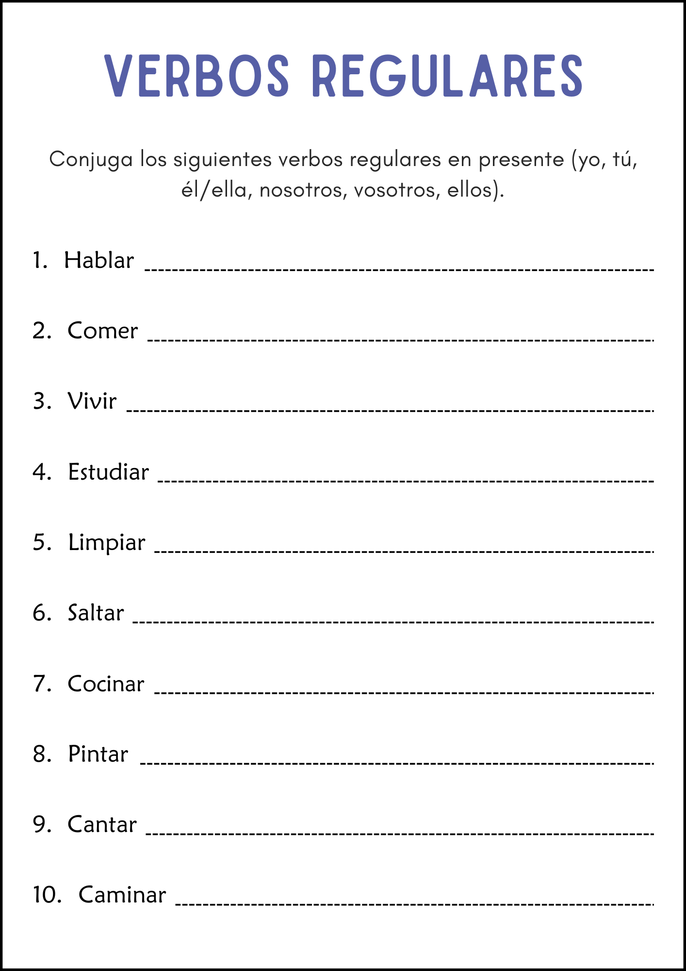 Free Present Tense Of Er And Ir Verbs In Spanish Worksheet Download Free Present Tense Of Er And Ir Verbs In Spanish Worksheet Png Images Free Worksheets On Clipart Library