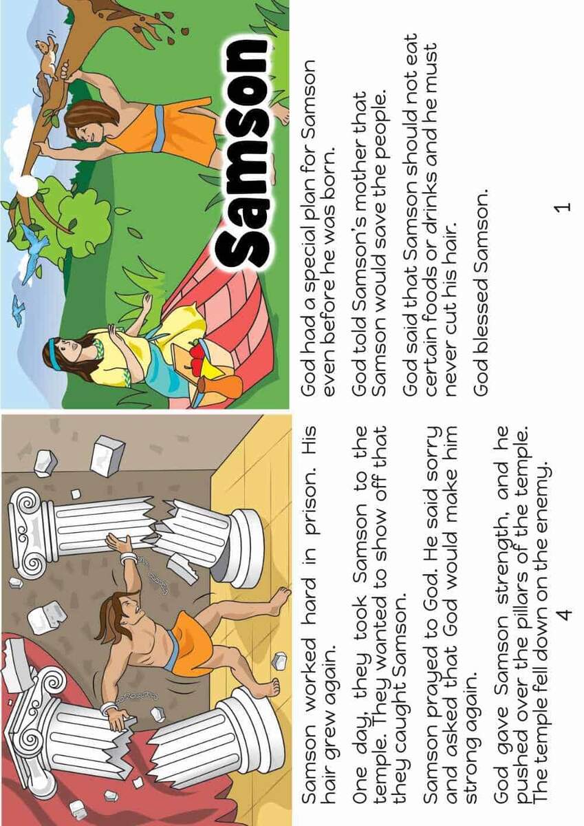 Samson Free Bible Lesson For Kids Trueway Kids Samson Free Bible Lesson For Kids Trueway Kids