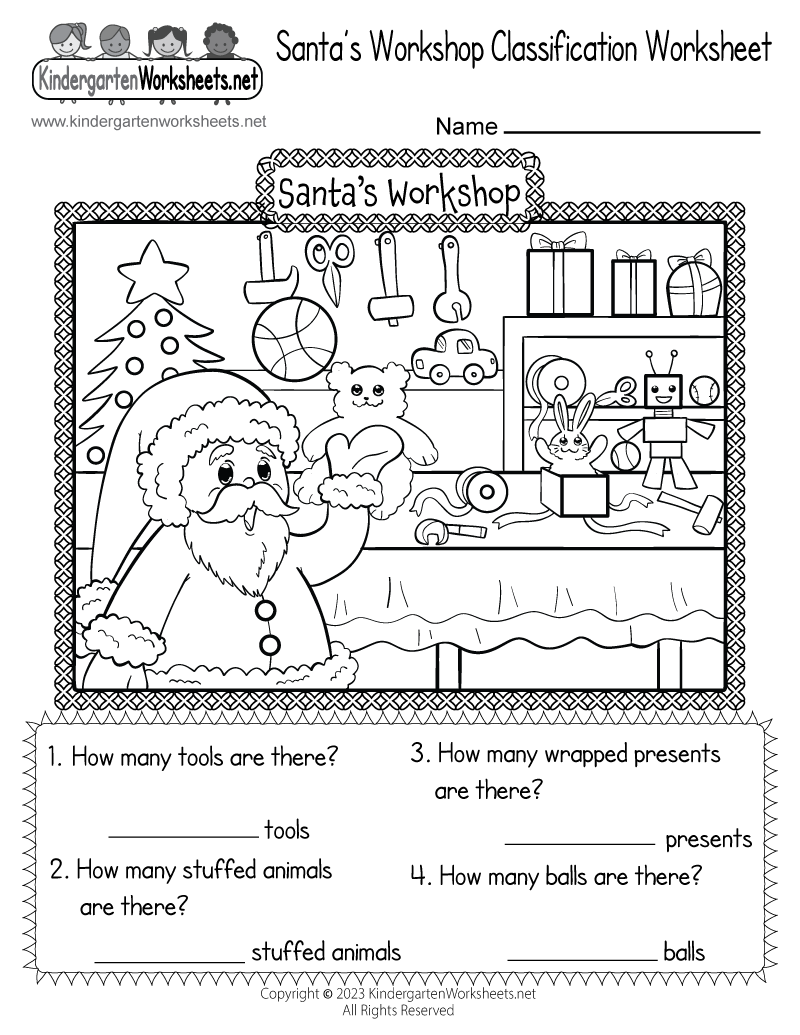 FREE Printable Christmas Worksheets For Preschool
