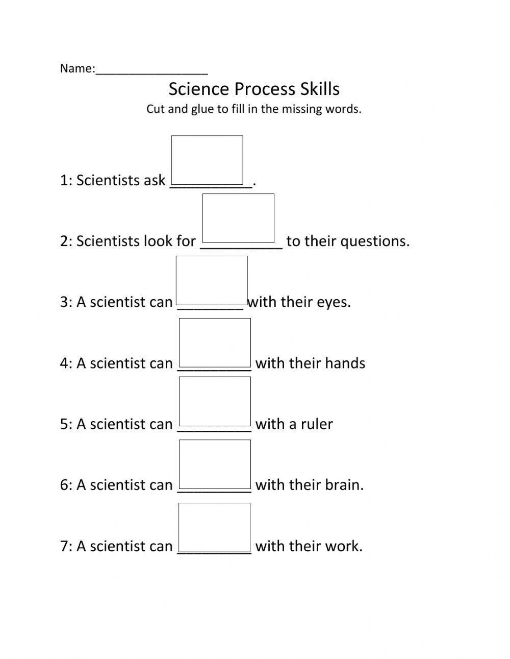 Science Process Skills Worksheet Worksheets Library Science Process Skills Worksheet Worksheets Library
