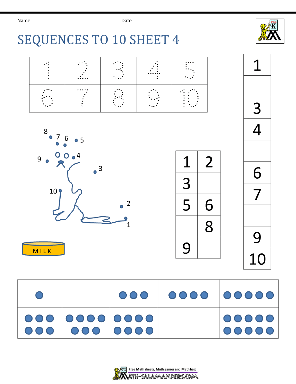 Sequencing To 10 Worksheets Sequencing To 10 Worksheets