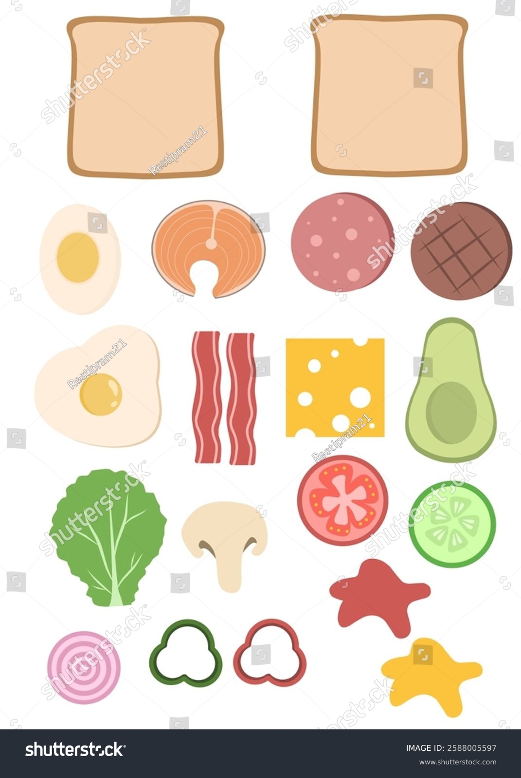 Set Food Build Sandwich Printable Kids Stock Vector Royalty Free 2588005597 Shutterstock Set Food Build Sandwich Printable Kids Stock Vector Royalty Free 2588005597 Shutterstock
