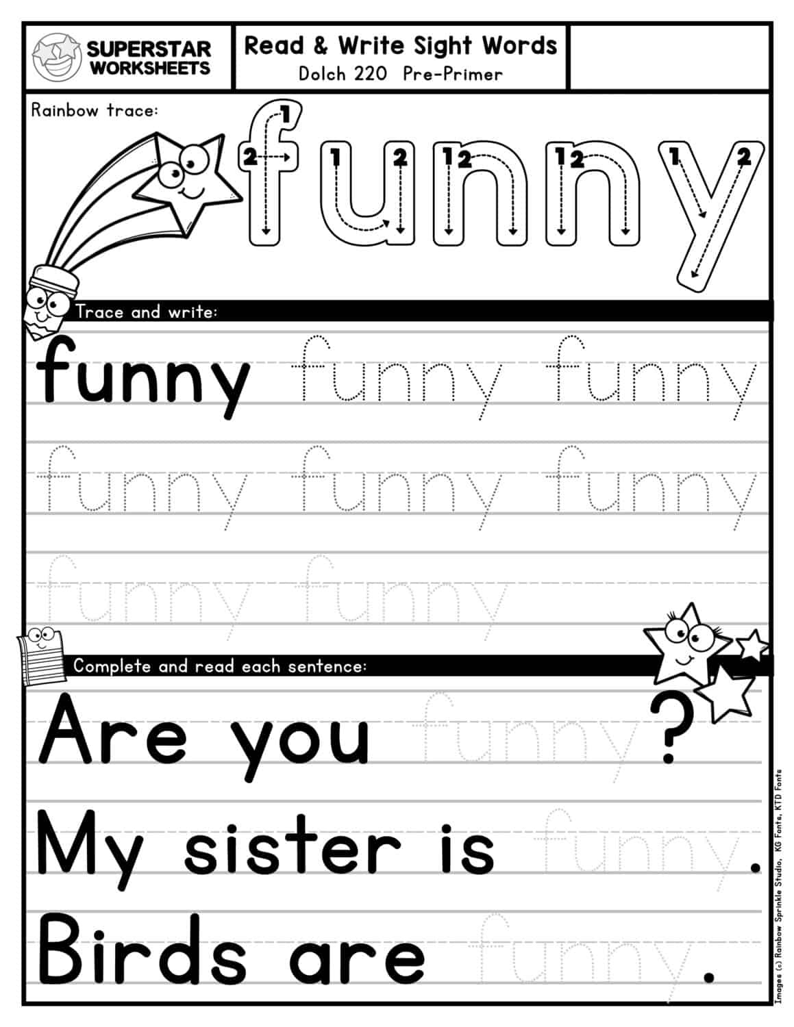 Sight Word Tracing Worksheets Superstar Worksheets Sight Word Tracing Worksheets Superstar Worksheets
