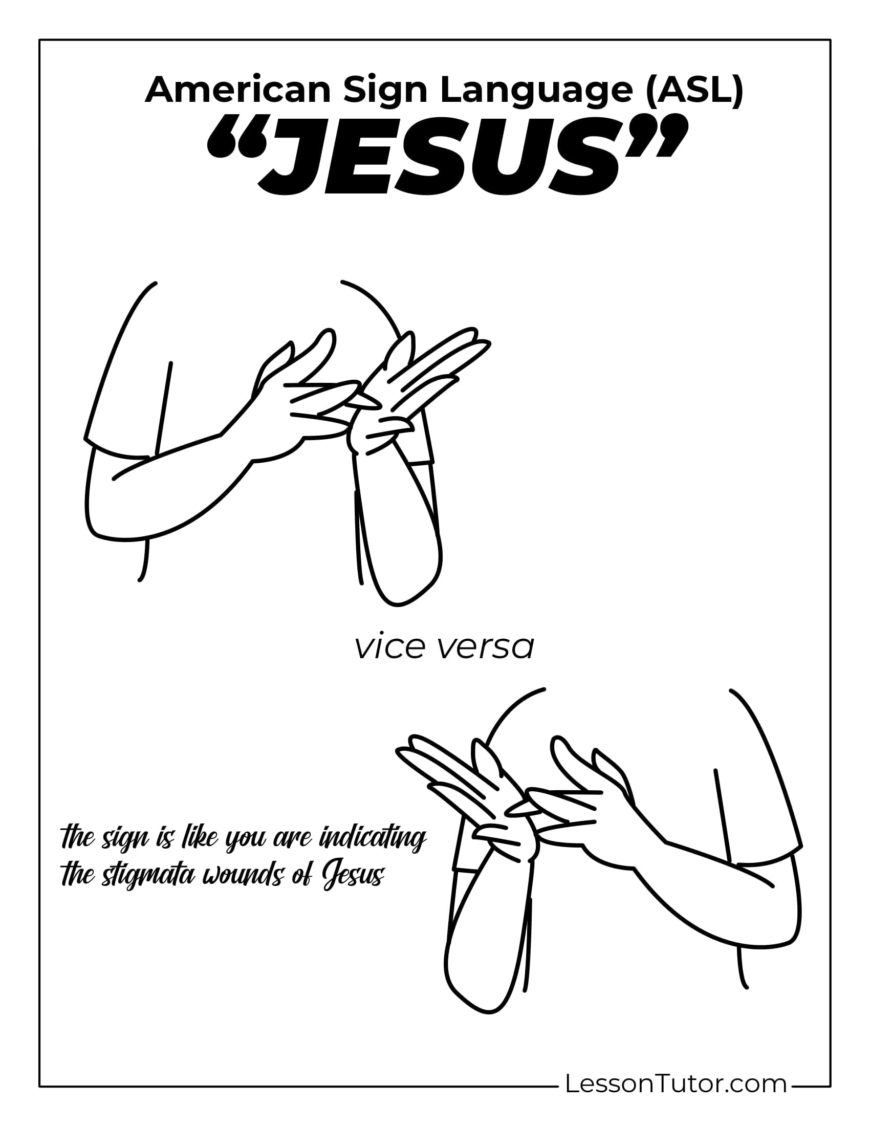 Sign Language Religious Signs Free Coloring Pages PDF Printables And Worksheets Lesson Tutor Sign Language Religious Signs Free Coloring Pages PDF Printables And Worksheets Lesson Tutor
