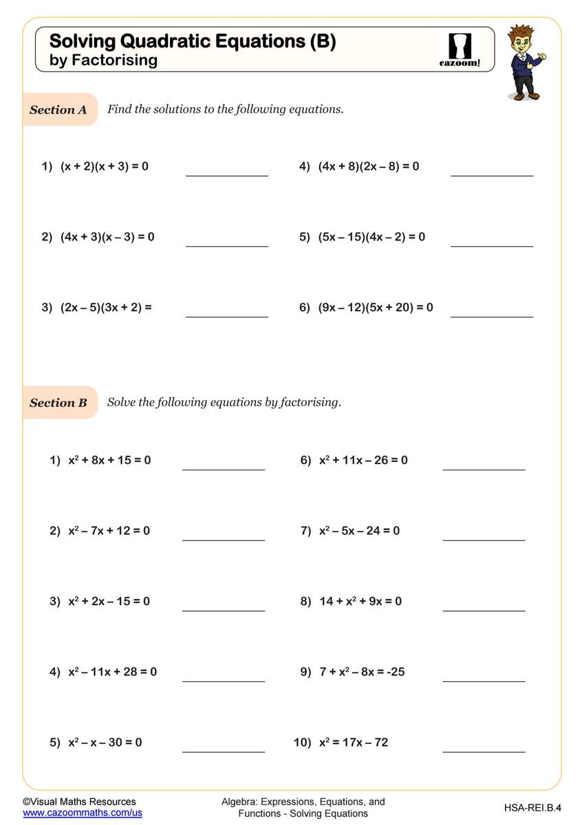 Solving Quadratic Equations C By Quadratic Formula Worksheet PDF Printable Algebra Worksheet Cazoom Math Solving Quadratic Equations C By Quadratic Formula Worksheet PDF Printable Algebra Worksheet Cazoom Math