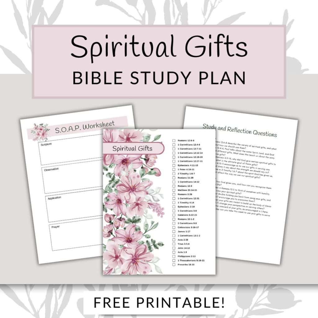 Spiritual Gifts Bible Reading Plan Free Printable Ladies Drawing Nigh