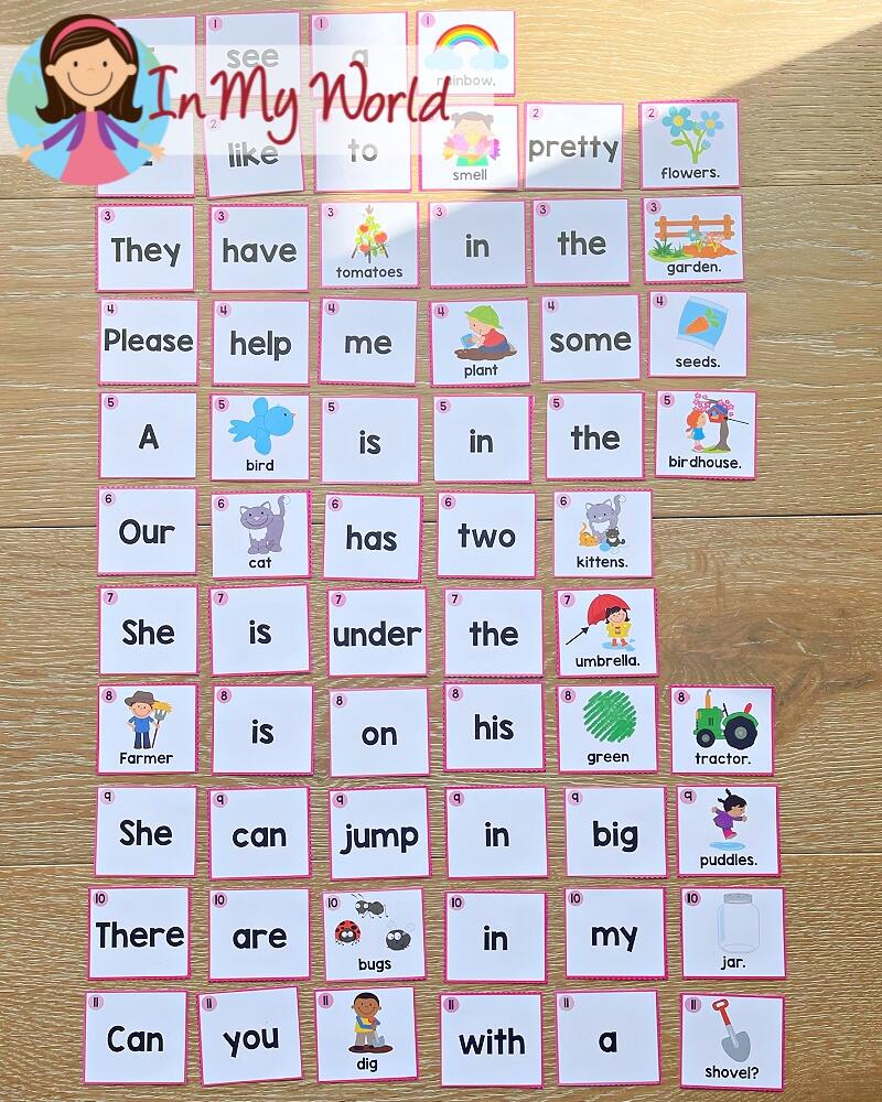 Spring Sentence Scramble With Cut And Paste Worksheets In My World Spring Reading Worksheet Free Printable Digital PDF