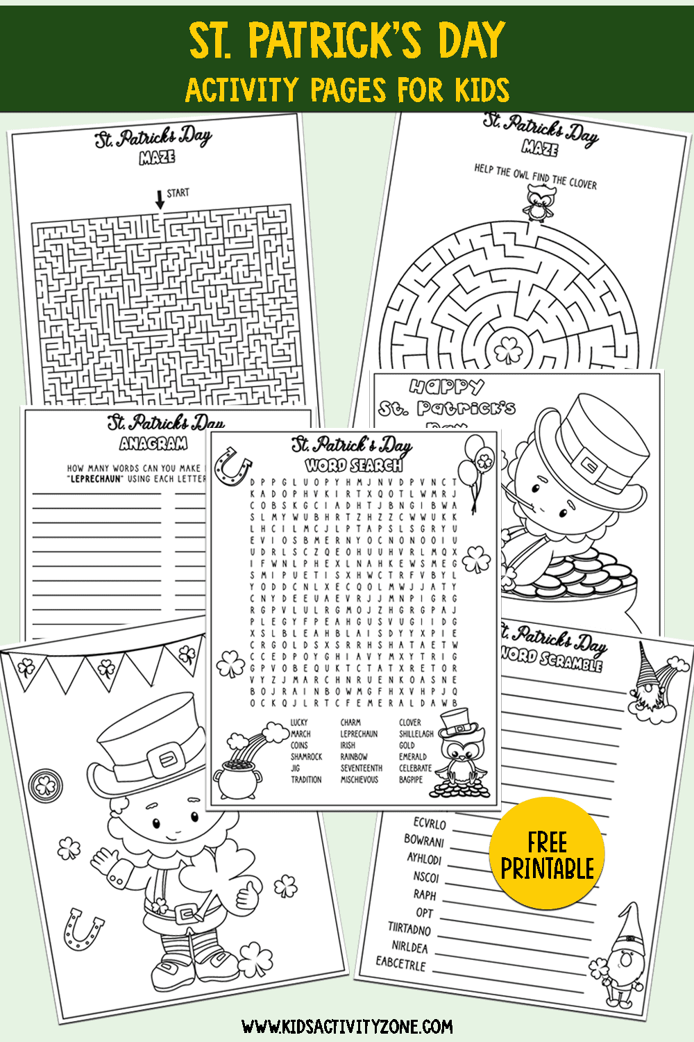 St Patrick S Day Activities Printable Kids Activity Zone St Patrick S Day Activities Printable Kids Activity Zone