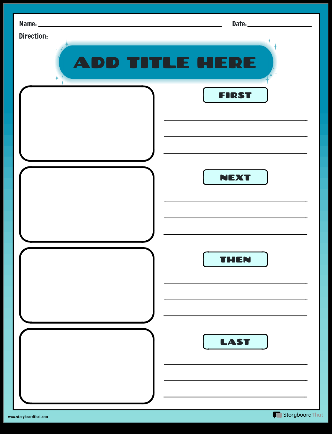 Story Sequencing Worksheets By Storyboard That Story Sequencing Worksheets By Storyboard That