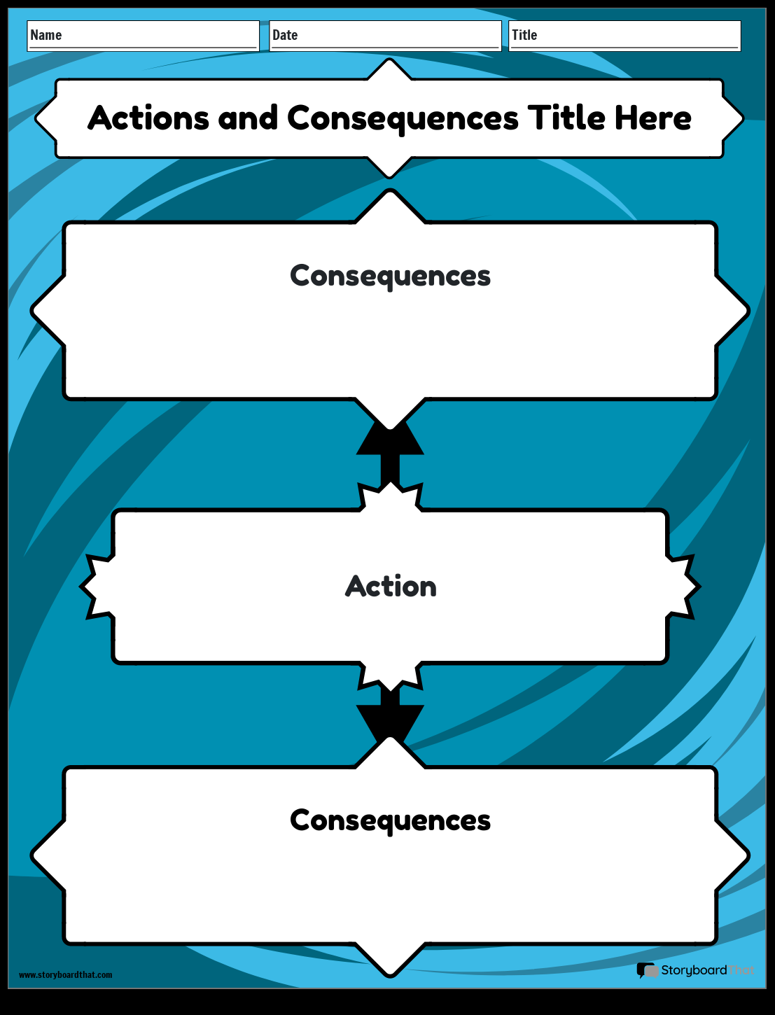 Storyboard That Free Actions Consequences Worksheets Storyboard That Free Actions Consequences Worksheets
