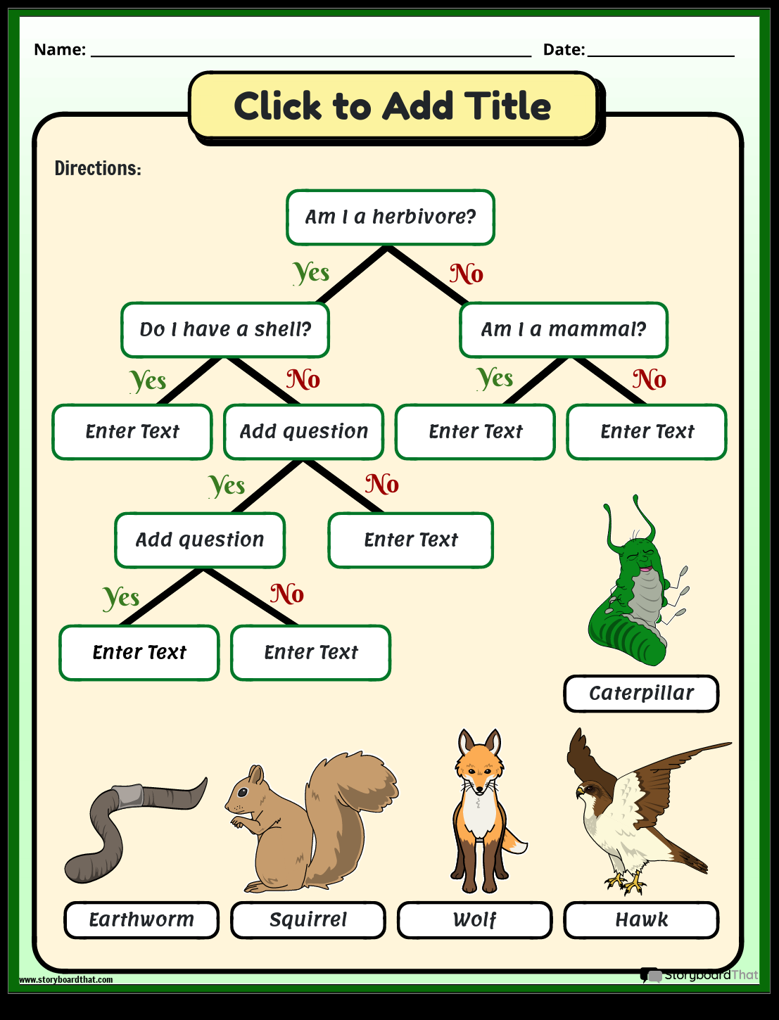 Storyboard That Free Animal Adaptations Worksheets Storyboard That Free Animal Adaptations Worksheets