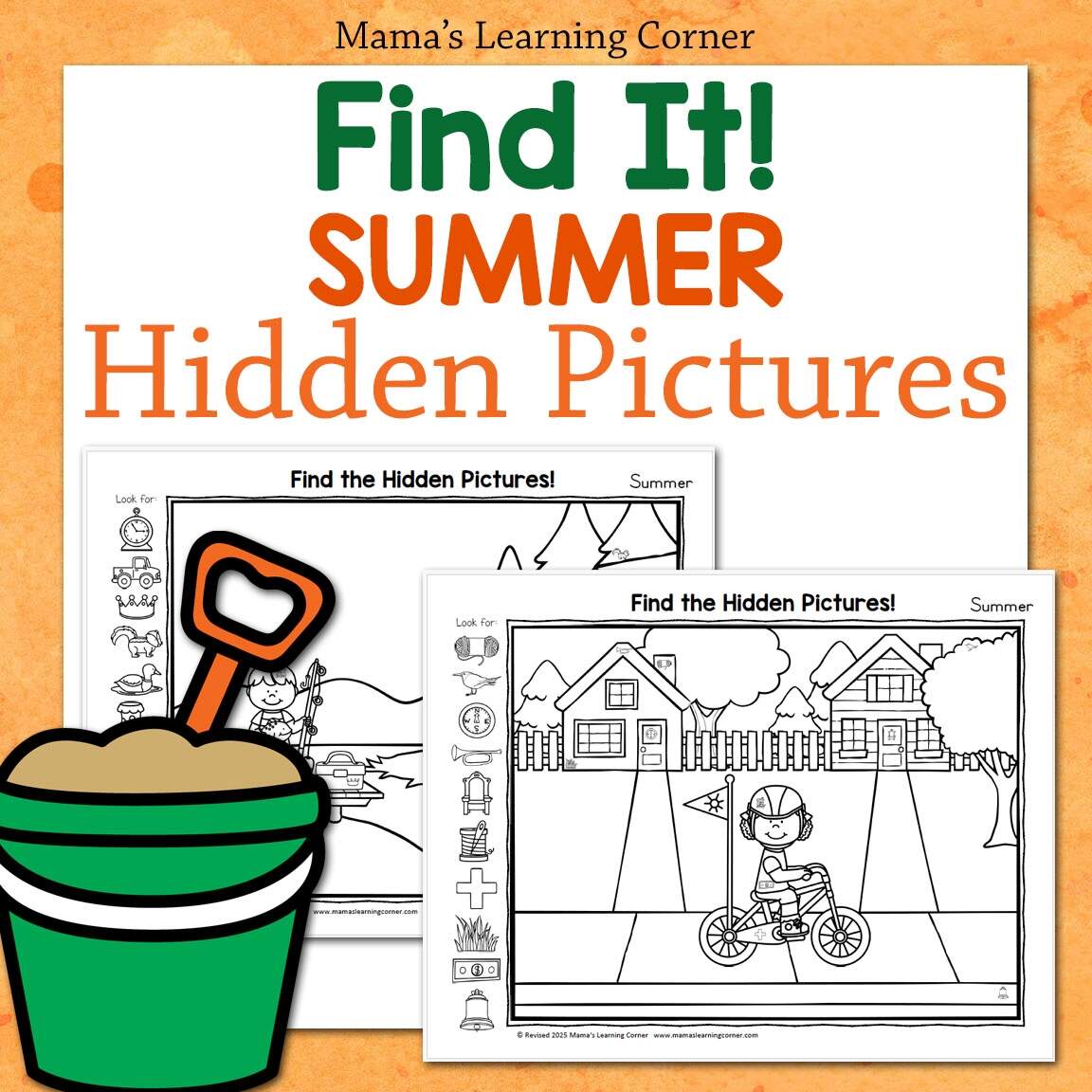 Summer Hidden Pictures Packet Printable Worksheets For Kids Mamas Learning Corner