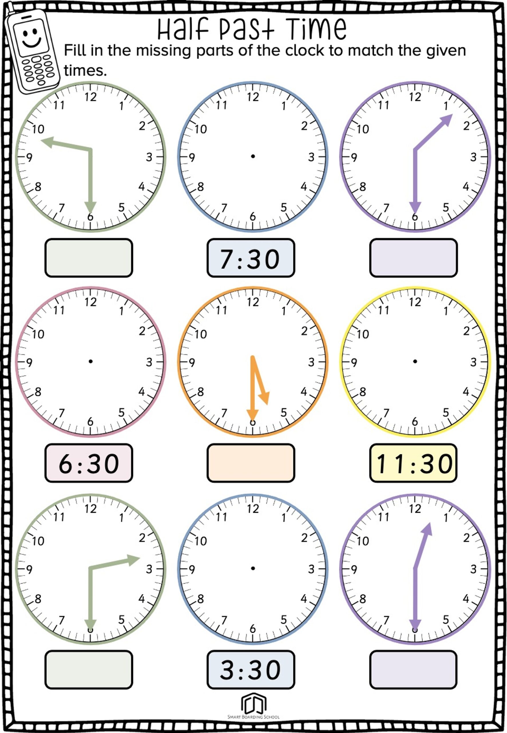 Telling Time Clock Worksheets Telling Time Clock Worksheets