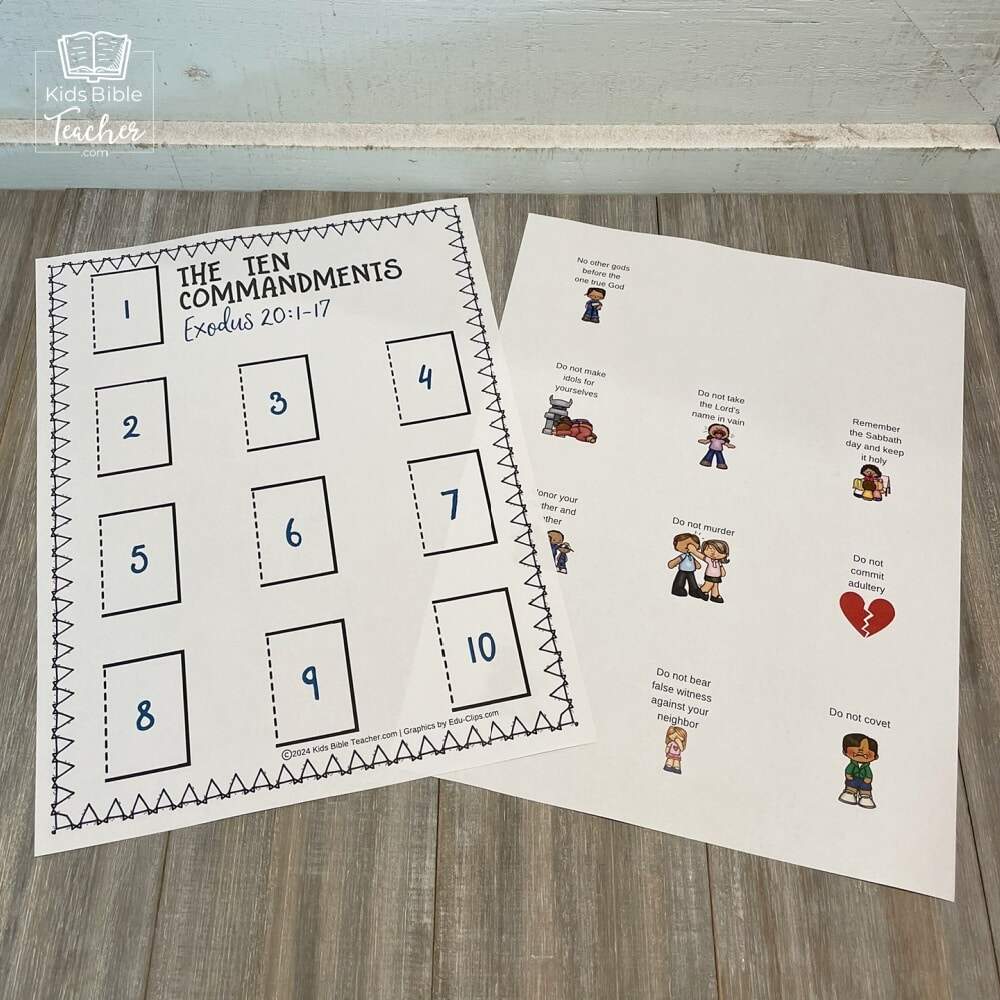 Ten Commandments Craft For Kids Ten Commandments Craft For Kids