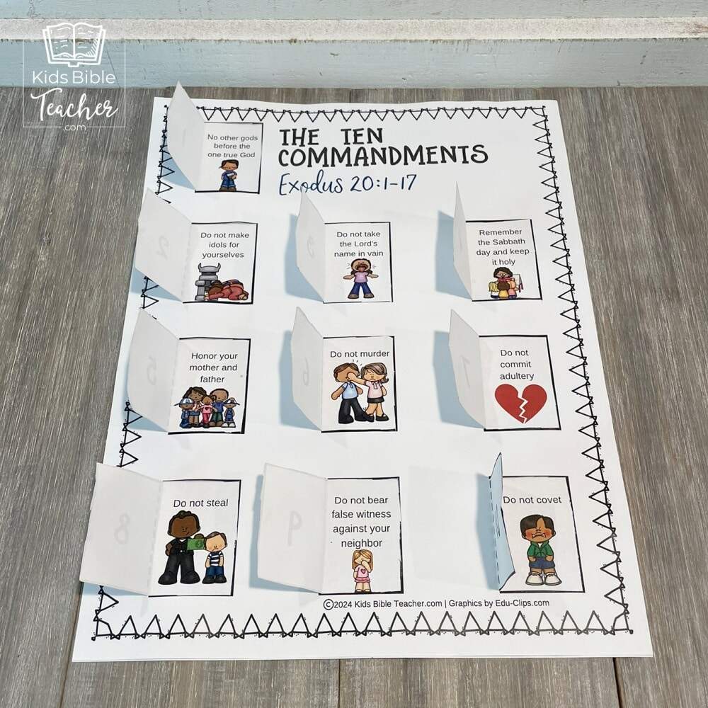 Ten Commandments Craft For Kids Ten Commandments Craft For Kids