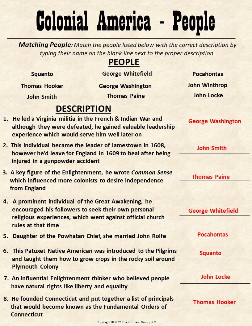 The BEST Worksheets For Teaching The Thirteen Colonies The BEST Worksheets For Teaching The Thirteen Colonies