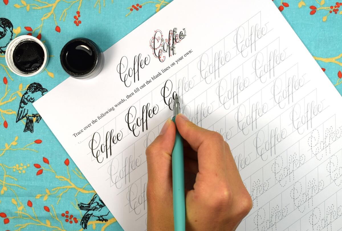 How To Create Calligraphy Worksheet Free The Postman S Knock