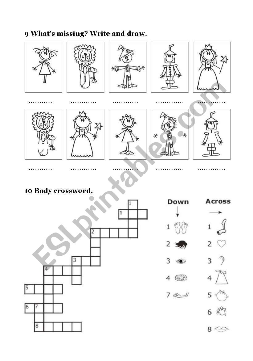 THE WIZARD OF OZ 2 4 ESL Worksheet By Robirimini First Grade English Worksheets Wizard Of Oz Themed Gym Craft Laundry