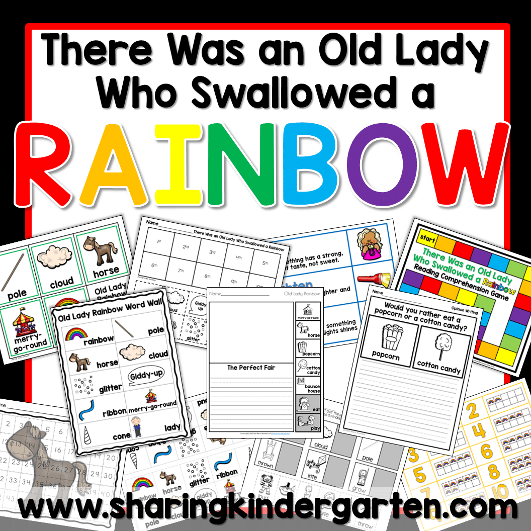 There Was An Old Lady Who Swallowed A Rainbow Sequencing Activities And Printables Sharing Kindergarten There Was An Old Lady Who Swallowed A Rainbow Sequencing Activities And Printables Sharing Kindergarten