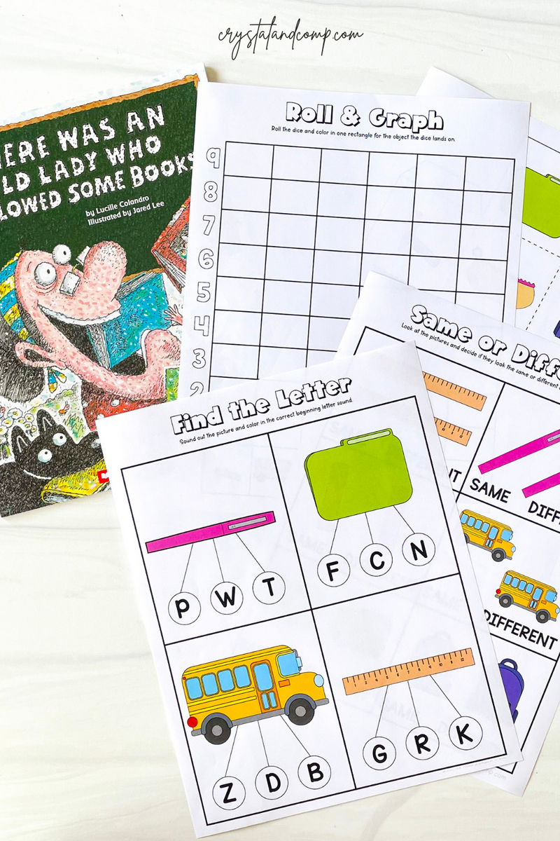 There Was An Old Lady Who Swallowed Some Books Printables There Was An Old Lady Who Swallowed Some Books Printables