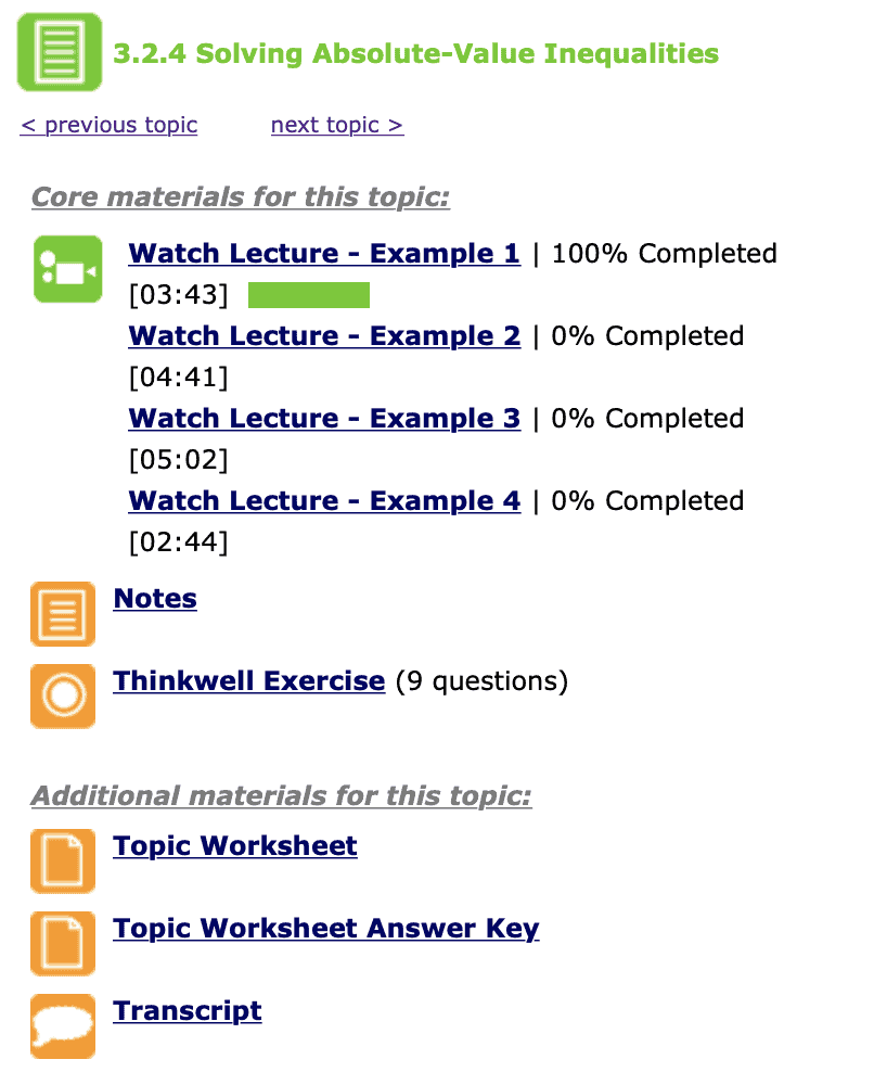 Thinkwell Homeschool High School Math REVIEW Thinkwell Homeschool High School Math REVIEW