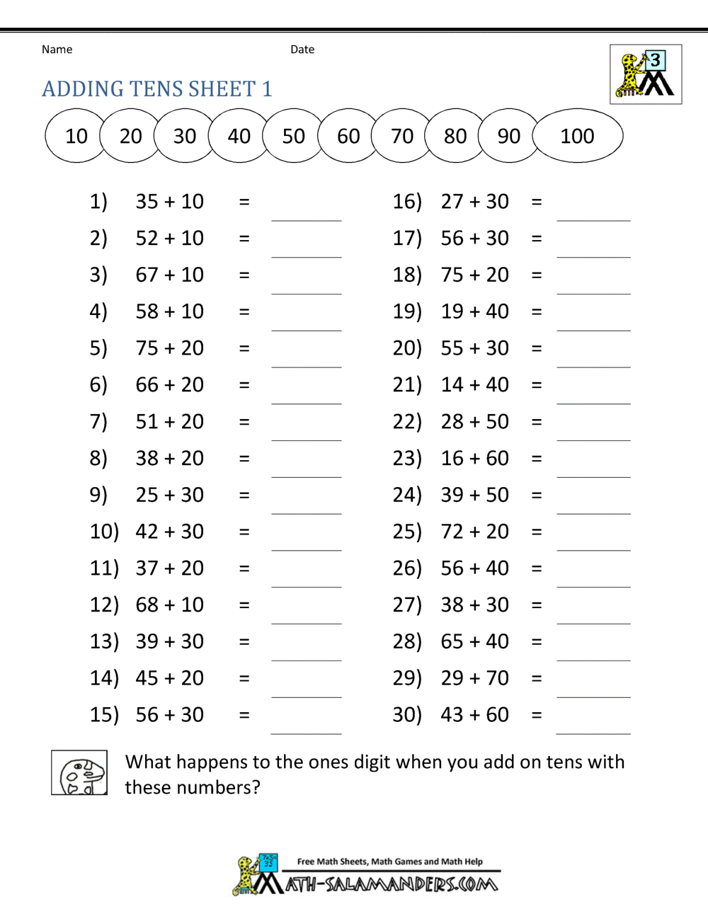 Math Worksheets Superstar Worksheets