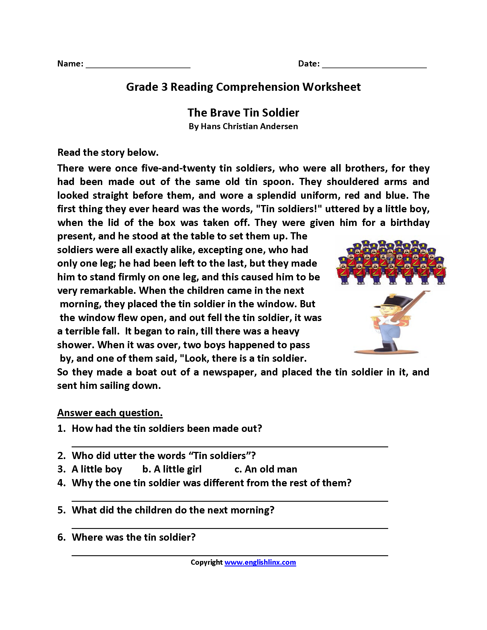 Third Grade Reading Worksheets Improve Fluency Vocabulary Free Printable 3rd Grade Reading Worksheet Templates Worksheets Library